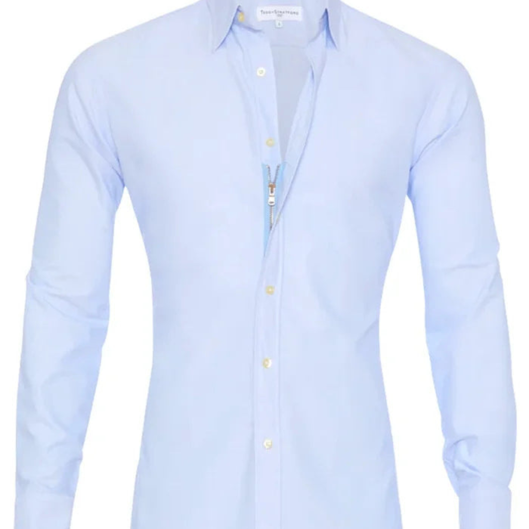 Slim shirt with special zip