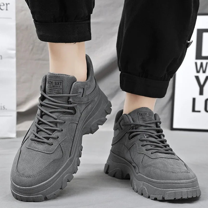 Elegant platform trainers for men