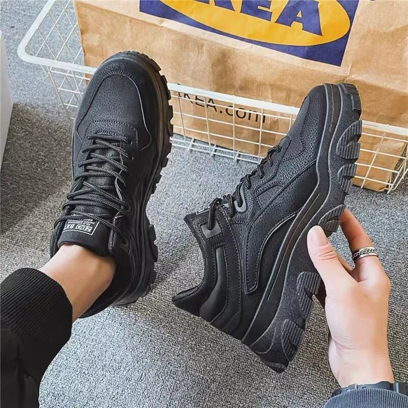 Elegant platform trainers for men